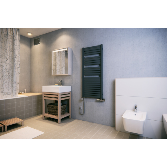 TERMA Mantis designový radiátor 1260x540farba Modern Grey - inspirace