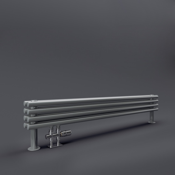 TERMA Tune HSD designový radiátor pod okno 390x1400 RAL9006