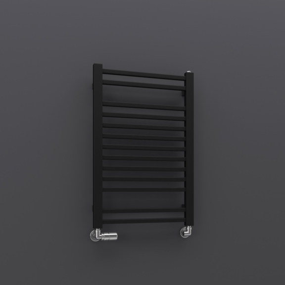 TERMA Bone koupelnový radiátor 760x500 - Ral 9005