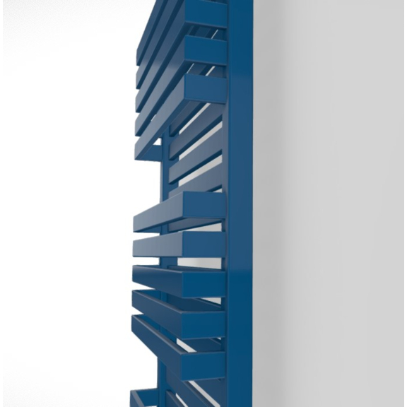 TERMA Quadrus Bold designový radiátor RAL 5010 detail