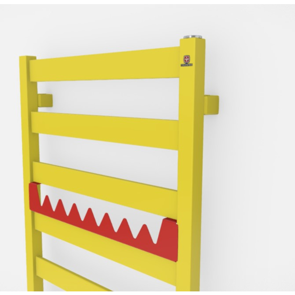 TERMA Vivo koupelnový radiátor barevné provedení RAL1016 happy shark