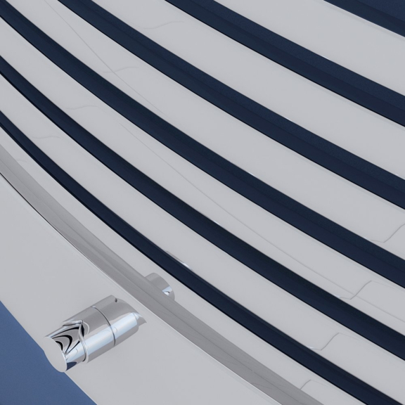 TERMA Dexter Pro koupelnový radiátor RAL9016 Detail