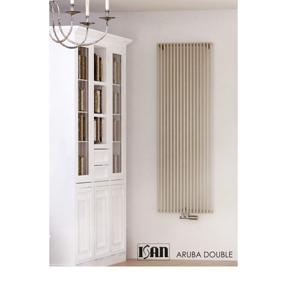 ISAN Aruba Double vertikální radiátor - RAL 9001