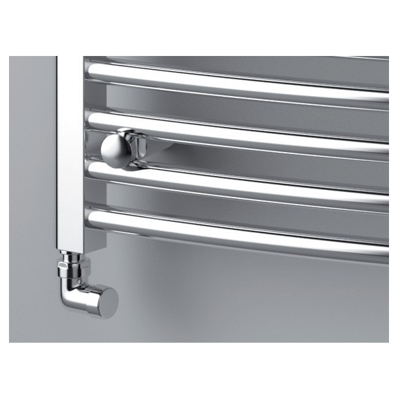 ISAN Palmyra Radius Chrom koupelnový radiátor detail