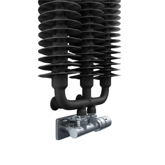 TERMA Ribbon V retro radiátor 1720x390 barva Silver Matt uchycení na zeď