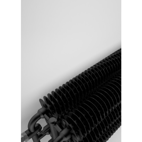 TERMA Ribbon HSD retro radiátor barva Heban - Eben detail