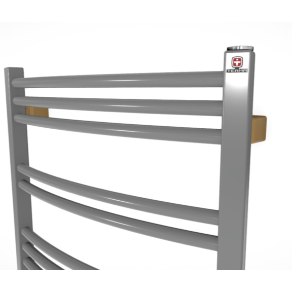 TERMA Jade M koupelnový radiátor RAL7037 detail