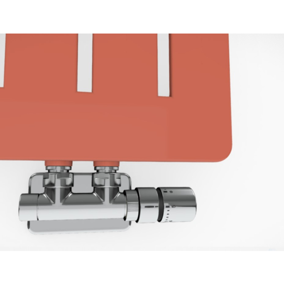 TERMA Aero V designový radiátor - různá barevná provedení RAL3022 detail