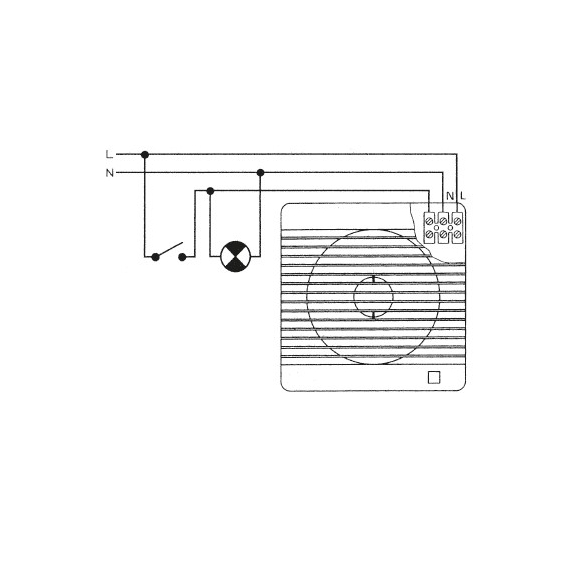 Ventilátor Future 100 CT - schéma zapojení