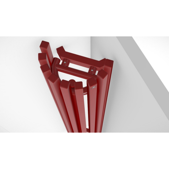 TERMA Triga ANC designový radiátor RAL 5024 celek z boku