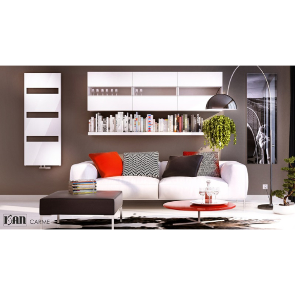 ISAN Carme vodný designový radiátor RAL 9016