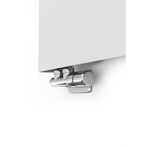 TERMA Case Slim designový vertikální radiátor - sklo