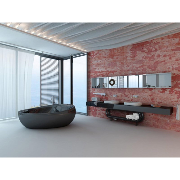 ISAN Coron Double Horizontal koupelnový radiátor interiér