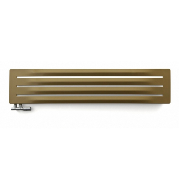 TERMA Aero H designový radiátor 410x1800 barva Metallic Stone z boku