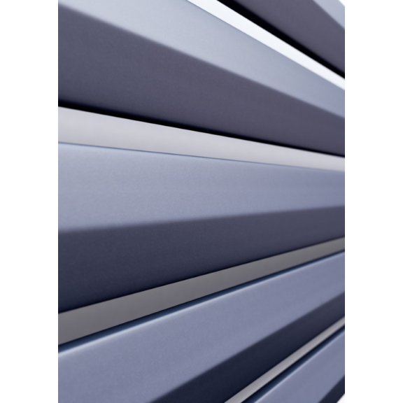 TERMA Aero H designový radiátor 410x1800 barva Metallic Stone interiér