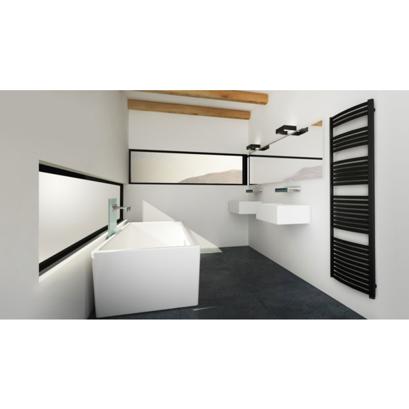 TERMA Dexter koupelnový radiátor 860x500 RAL 9016