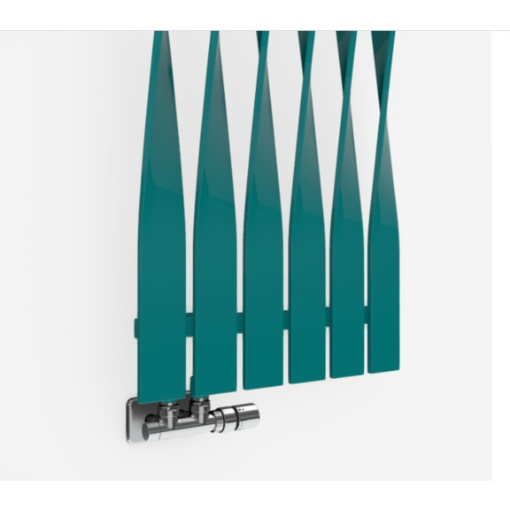 TERMA Cyklon V designový radiátor 1600x495 RAL 5021 spodní část