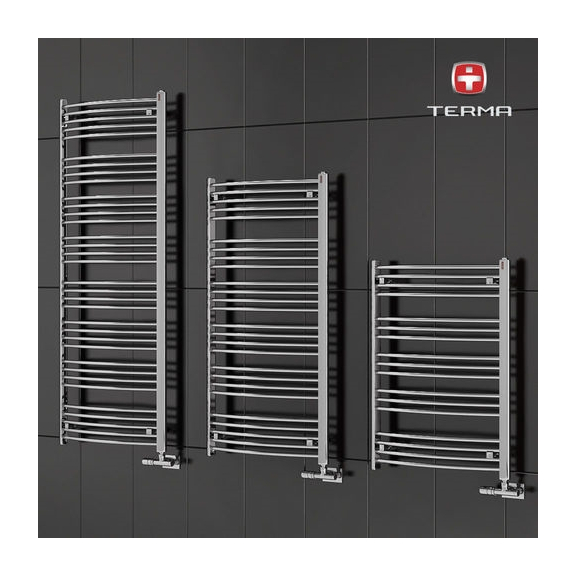 TERMA Domi koupelnový radiátor RAL 9016 velikost 1479x600