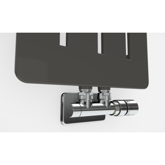 TERMA Aero V designový radiátor - různá barevná provedení RAL7022 detail