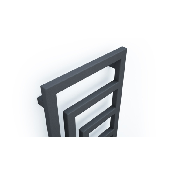 TERMA Angus V designový radiátor 1780x680 barva Metallic Black stylový doplněk koupelny