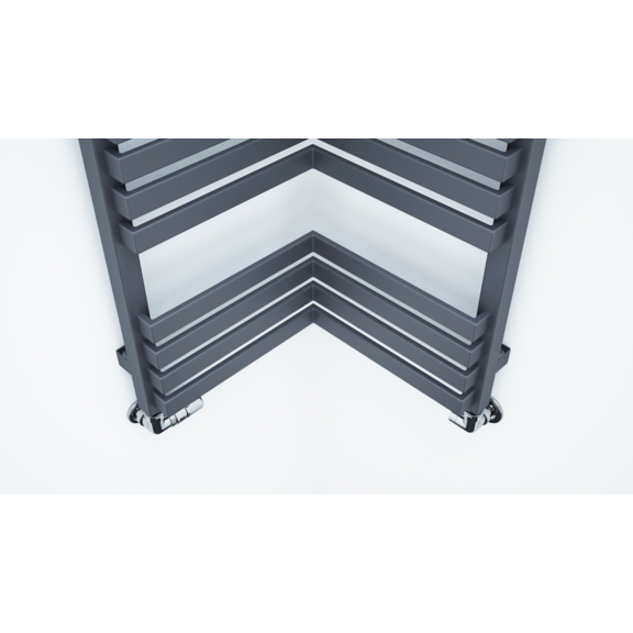 TERMA incorner rohový radiátor 1005x350 barva Modern Grey