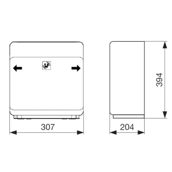 Soler & Palau AIRPUR N čistička vzduchu - rozměry