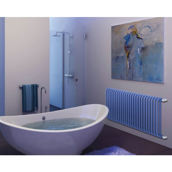 TERMA Delfin designový radiátor pod okno 545x1050 Soft white