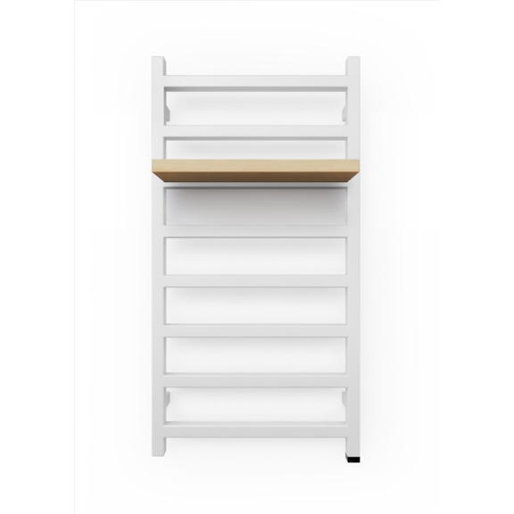 TERMA Simple One designový radiátor 960x500 RAL9016 detail