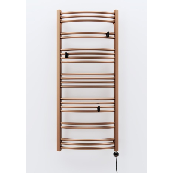 TERMA Jade M koupelnový radiátor 1149x500 barva Copper - háčky Yo