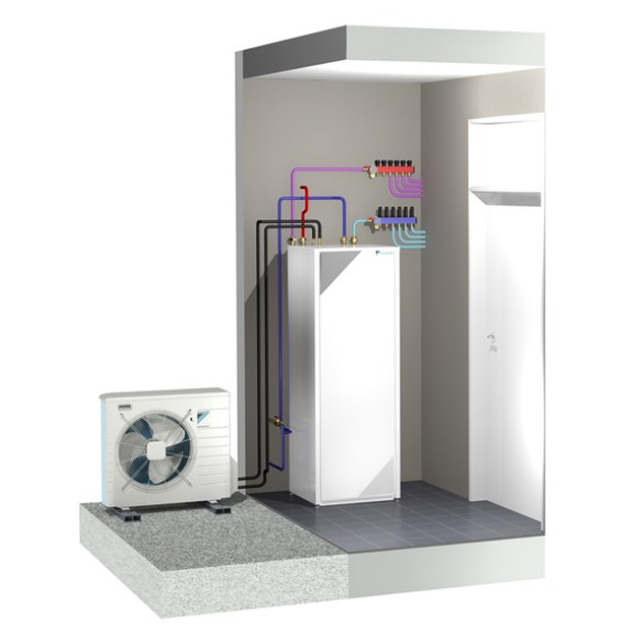 Tepelné čerpadlo Daikin Altherma LT EHVH16S26C9W + ERLQ016CW1- pouze vytápění