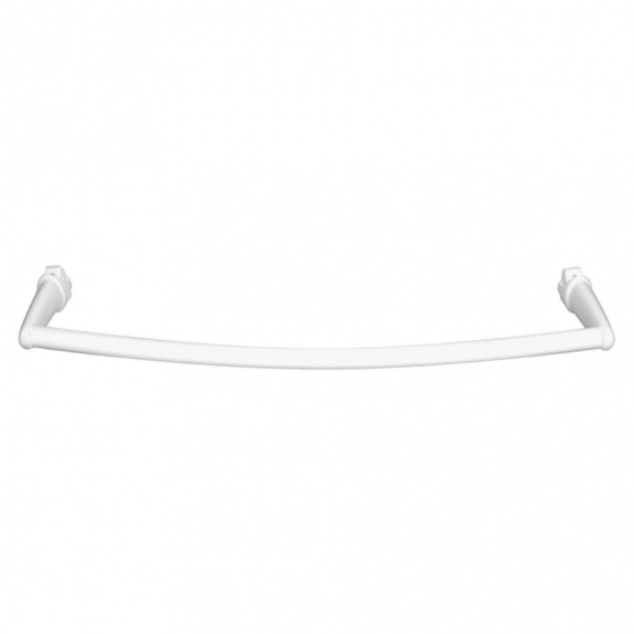 TERMA Zaoblené madlo Basic pro šířku radiátoru 400 mm BÍLÁ