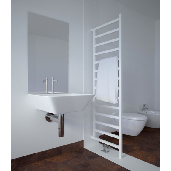 TERMA Simple DW designový radiátor 1995x500 barva Heban detail shora