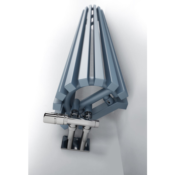 TERMA Triga ANC designový radiátor RAL 5024 detail