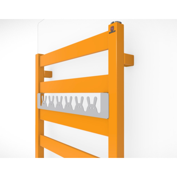 TERMA Vivo ONE koupelnový radiátor RAL 1028 happy rabbit