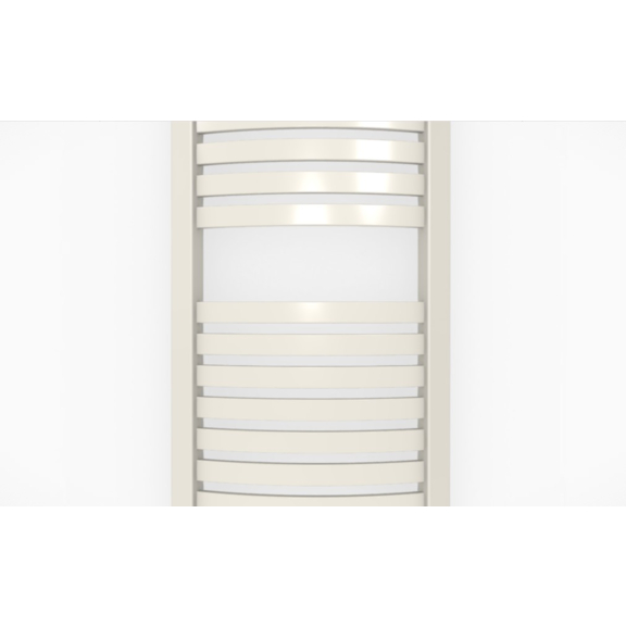 TERMA Dexter One koupelnový radiátor RAL 9016 Detail žebra