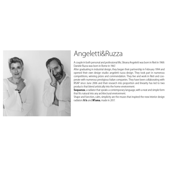 IRSAP M'ama koupelnový radiátor Angeletti Ruzza designéři