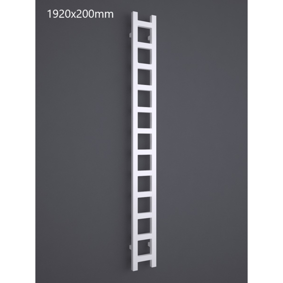 TERMA Easy One vertikální radiátor 1920x200 RAL 9016