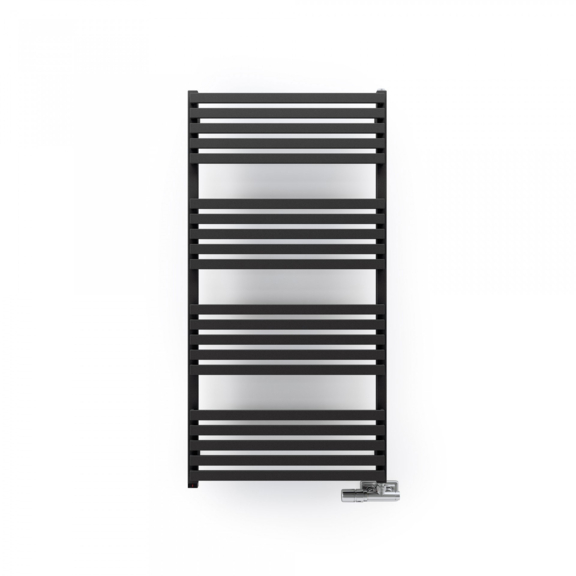 TERMA Quadrus Slim One designový radiátor 1185x600 Metallic Black