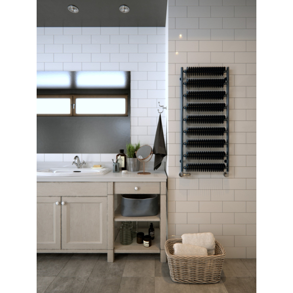 TERMA Ribbon T retro radiátor 1210x500 moderní koupelna