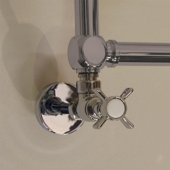 IRSAP Minuette chromový koupelnový radiátor - dekorativní detaily