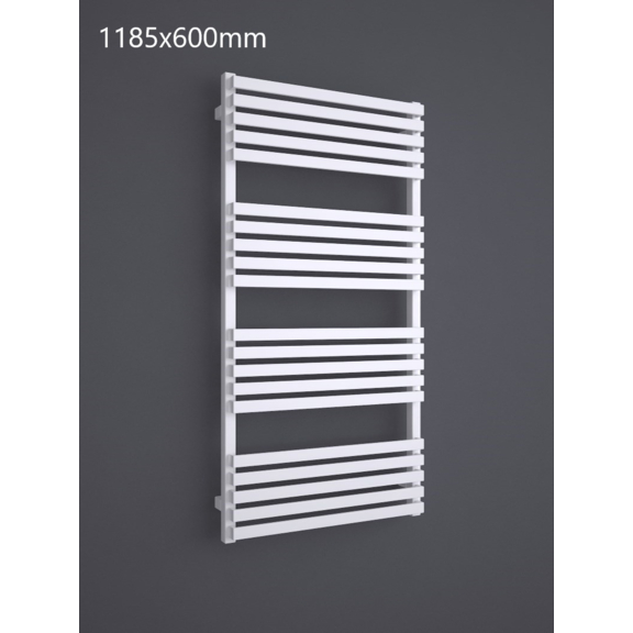 TERMA Quadrus Slim One designový radiátor 1185x600 RAL 9016