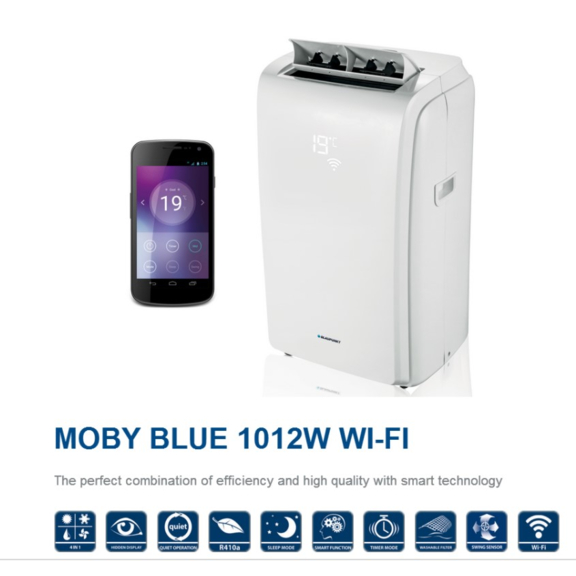 Blaupunkt Moby Blue 1012 WT mobilní klimatizace - vlastnosti