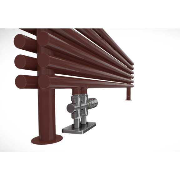 TERMA Tune HSD designový radiátor pod okno RAL3009 detail