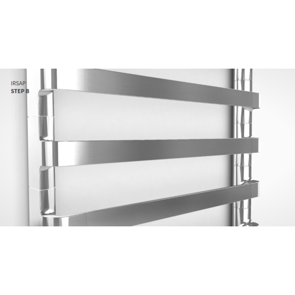 IRSAP Step B chromový koupelnový radiátor detail3