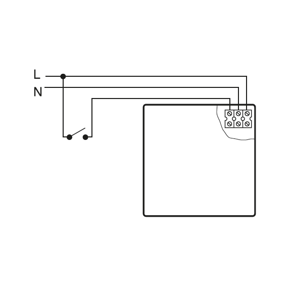 Ventilátor ECOAIR TLC Ecowatt - schéma zapojení