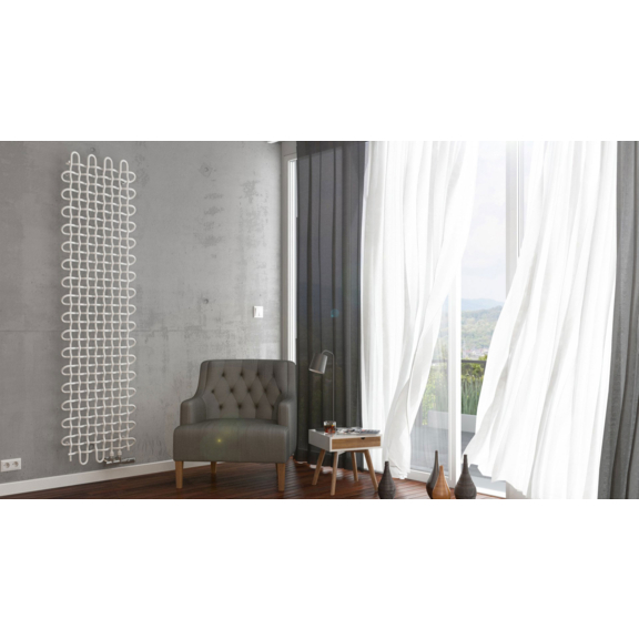 TERMA PLC V designový radiátor 1580x263 barva Copper tkanivo