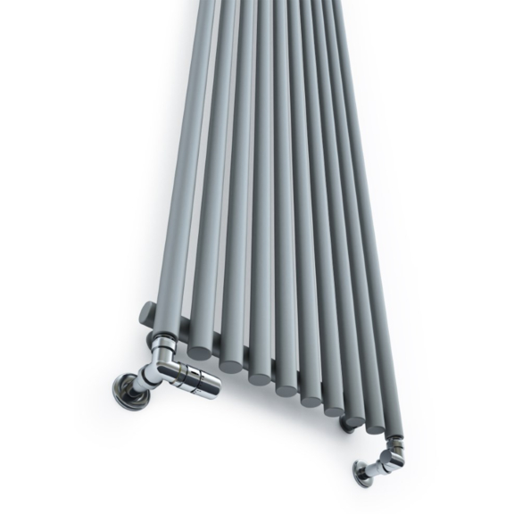 TERMA Tune VWS designový radiátor 1800x490 barva Nickel Black