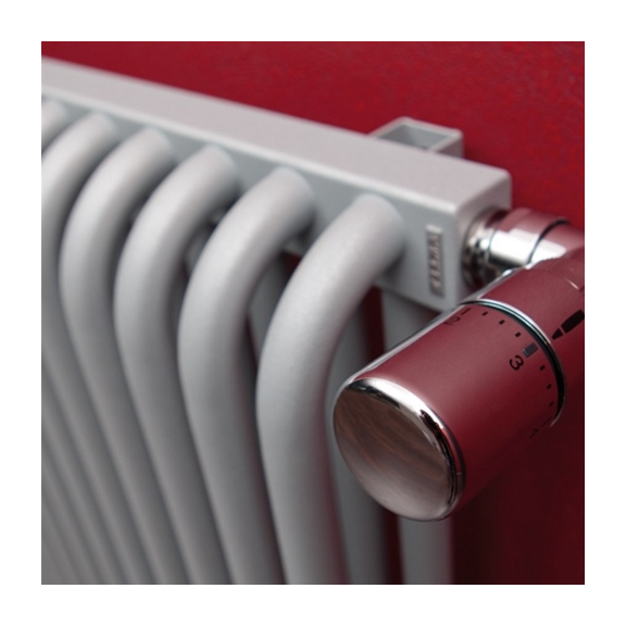 TERMA Delfin designový radiátor pod okno barva Chrome effect detail1