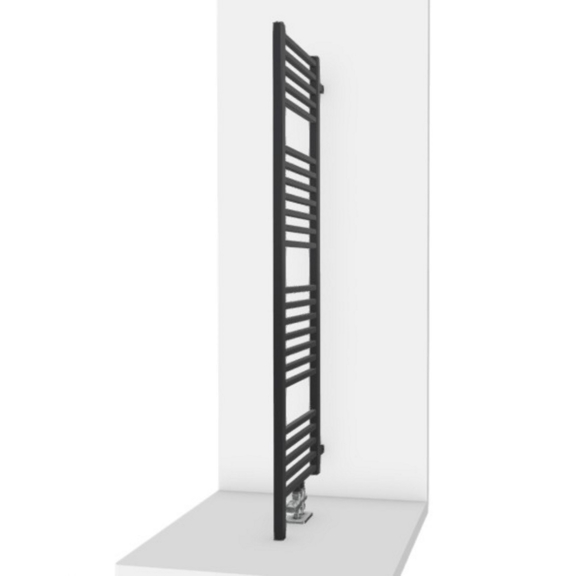 TERMA Bone DW koupelnový radiátor pohled z boku