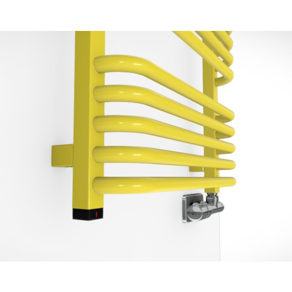 TERMA Alex ONE designový radiátor RAL1016 detail